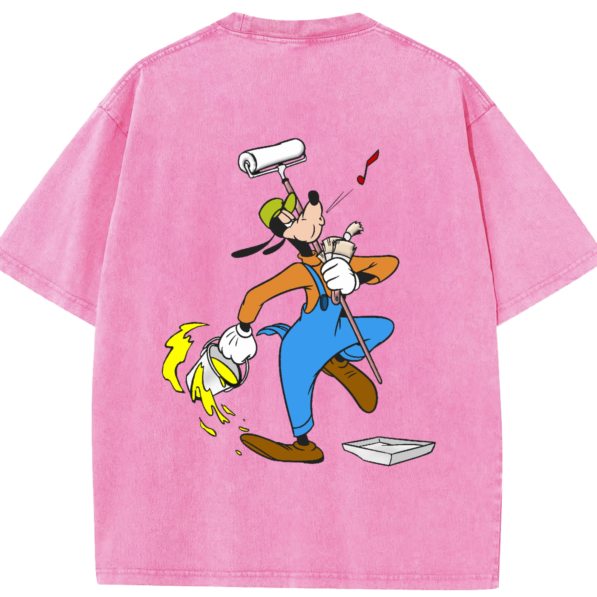 （画像用） ミッキーマウス Mickey Mouse 綿100% ヴィンテージ風 半袖Tシャツ（背面プリント）